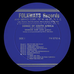 Songs of South Africa: Sung in Afrikaans