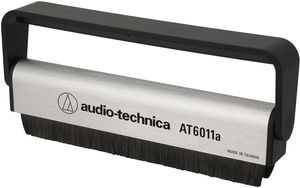 Audio Technica AT6011A Anti Static LP Cleaning Brush  (Silver/Black)