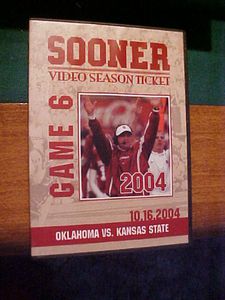 Sooner Video Season Ticket: Game 6