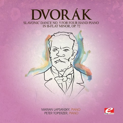 Slavonic Dance 5 Four Hand Piano B-Flat Min 72