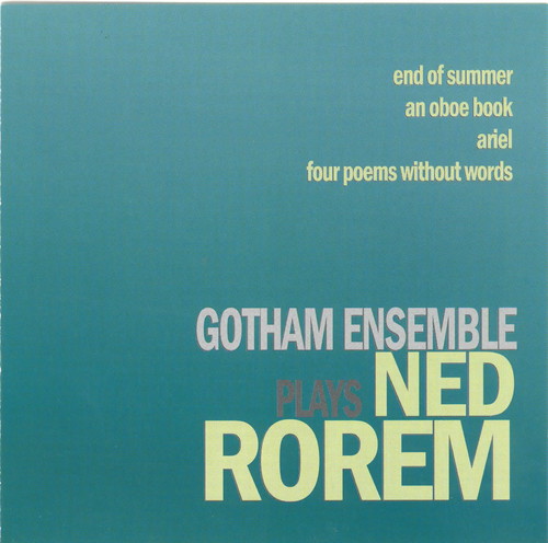 Gotham Ensemble Plays Ned Rorem