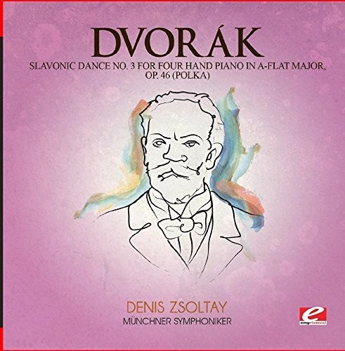 Slavonic Dance 3 Four Hand Piano A-Flat Maj 46