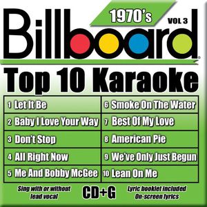 Billboard Top 10 Karaoke: 1970's, Vol. 3