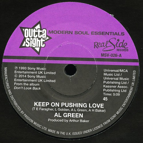 Keep On Pushing Love / Your Heart'S In Good Hands|Al Green