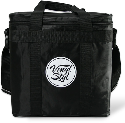 VINYL STYL PADDED CARRY CASE RECORDS TT BLACK