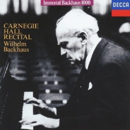 Carnegie Hall Recital|Wilhelm Bachhaus