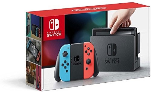 Nintendo Switch 32 GB Console: Neon Red/Neon Blue