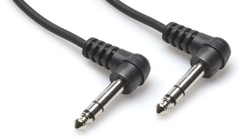 HOSA BAL INTERCON R-ANGLE 1/4IN TRS TO SAME 3FT|alliance entertainment