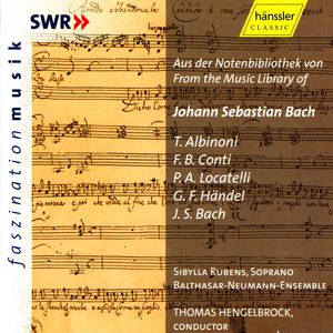 From the Music Library of JS Bach