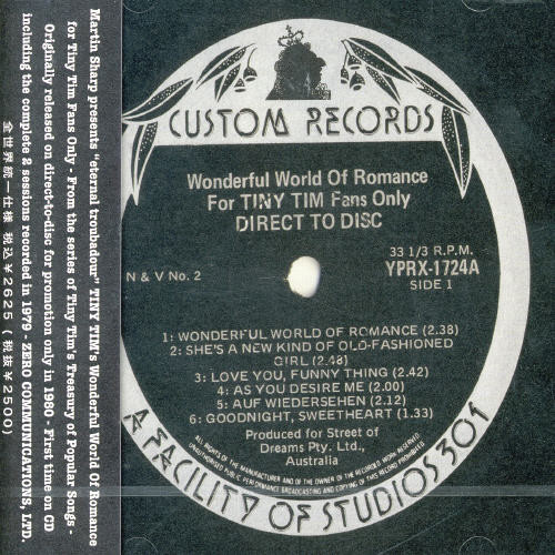 Wonderful World Of Romance For Tiny Tim Fans Only|Tiny Tim