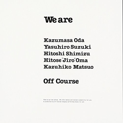 We Are|Off Course