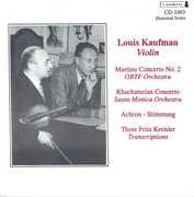 Historical Violin Recordings , Louis Kaufman