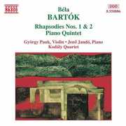 Rhapsodies 1 & 2 /  Piano Quartet , B. Bartok