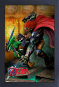 The Legend of Zelda - Link vs. Ganondorf - 11x17 Framed Gel Coat Print