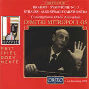 Symphonie No. 3 & Sprach Zarathustra , Dimitri Mitropoulos
