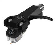 Audio Technica AT-XP7/ H Headshell/ Elliptical Bonded Stylus DJ Turntable Cartridge Combo Kit 1/ 2" Mount includes Mounting Hardware (Black/ Clear)