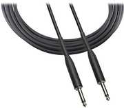 Audio Technica ATR-INST20 1/ 4 Inch X 1/ 4 Inch Guitar/ Instrument Cable 20-Feet 24 Guage (Black) 