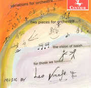 Variations for Orch / Two Pieces for Orch , Joel Eric Suben