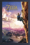The Legend of Zelda: Breath of the Wild - Climbing - 11x17 Framed Gel Coat Print