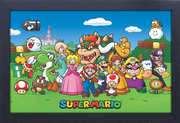 Super Mario -  Characters - 11x17 Framed Gel Coat Print 