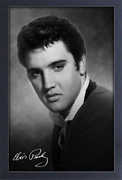 Elvis - The King - 11x17 Framed Gel Coat Print 