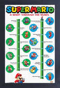 Super Mario -  A Warp Through - 11x17 Framed Gel Coat Print 