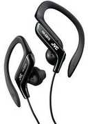 JVC Haeb75B Sport Ear Clip Earphones Adjustable Splash Proof (Black) 