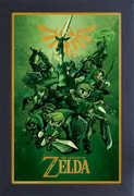 The Legend of Zelda - Links - 11x17 Framed Gel Coat Print