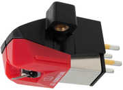Audio Technica AT-VM95ML Dual Moving Magnet Cartridge with Microlinear Stylus (Black/ Red)