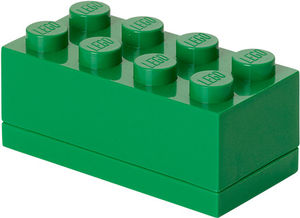 LEGO Mini Box With 8 Knobs, Dark Green 