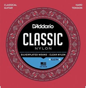 D'Addario EJ27H Student Nylon Classical Guitar Strings Hard Tension 