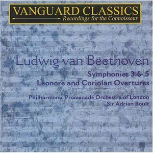 Symphonies 3 & 5 Egmont Overture Corilian Overture , Adrian Boult