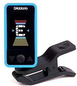 D'Addario PWCT17BU Eclipse Headstock Tuner - Chromatic - Clip On - For Guitar and Bass (Blue) 