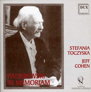 Paderewski in Memoriam , Stefania Toczyska
