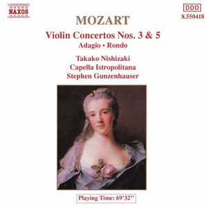 Violin Concerti 3 & 5 / Rondo / Adagio , Takako Nishizaki