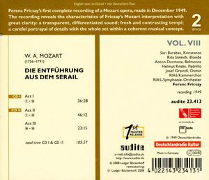 Die Entfuhrung Aus Dem Serail , Ferenc Fricsay