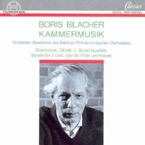 Divertimenti / String Quartet No 2 / Octet , Boris Blacher