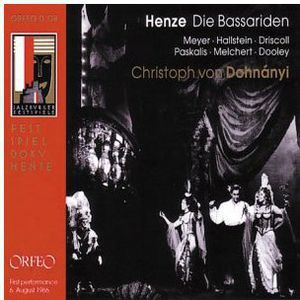 Die Bassariden , Christoph von Dohn nyi