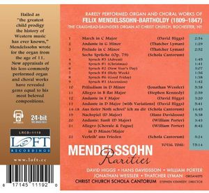 Mendelssohn Rarities , Christ Church Schola Cantorum