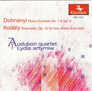 Piano Quintets 1 & 2 / Serenade Op 12 , Audubon Quartet