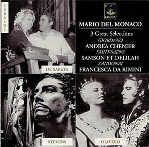 3 Operatic Selections , Mario del Monaco