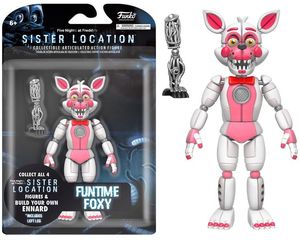 FUNKO 5 ARTICULATED ACTION FIGURE: FIVE NIGHTS AT FREDDY'S - FUNTIME FOXY (FNAF)
