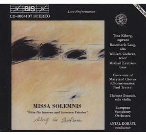 Missa Solemnis Soloists , Ludwig van Beethoven