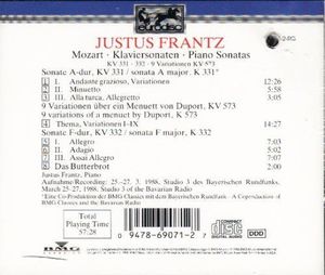 Piano Sonatas KV 331-3