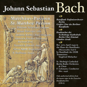 St Matthew's Passion , J.S. Bach