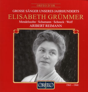 Great Singers of the Century (1963-1968) , Elisabeth Gr mmer