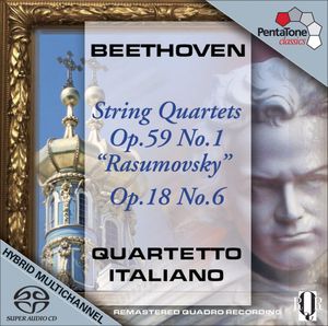 String Quartets Op. 59 No. 1 & Op. 18 No. 6 , Ludwig van Beethoven