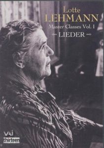 Masterclasses 1: Lieder , Lotte Lehmann