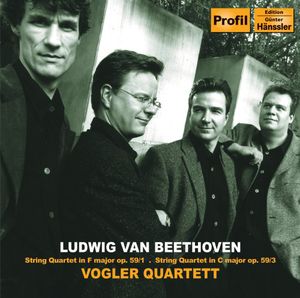 Quartets Op 59 / 1 F-Dur + 59/ 3 C-Dur , Ludwig van Beethoven