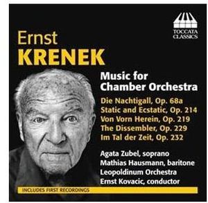 Music for Chamber Orchestra , Ernst Krenek